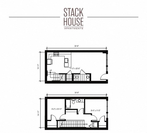 Stack House Apartments in Seattle, Washington A51 Floor Plan